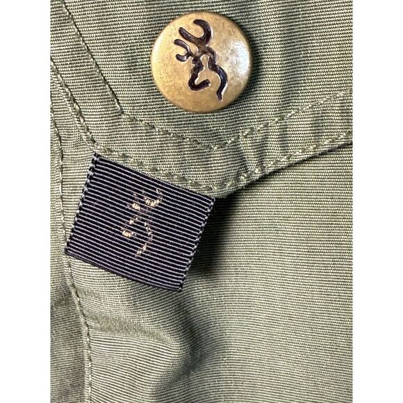 Browning Field Lined Hunting Jacket Green XXL Shooting Game Chore Coat VTG - Picture 12 of 16